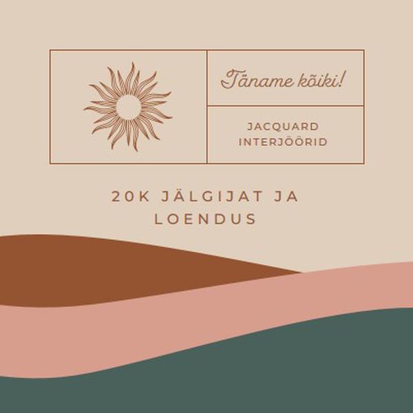 20k jälgijat ja loendus pink organic-boho