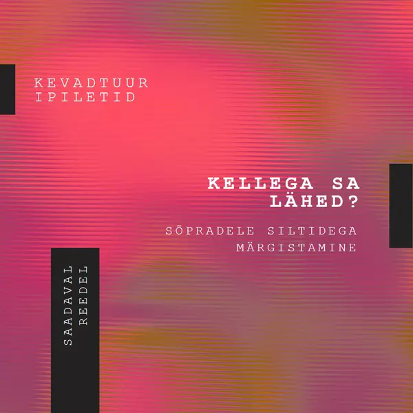 Kontserdituled pink modern-bold