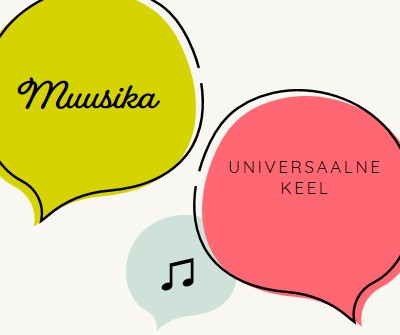 Muusikaline keel white whimsical-line