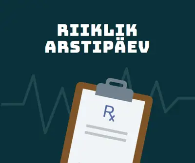 Täna on riiklik arstipäev blue modern-simple