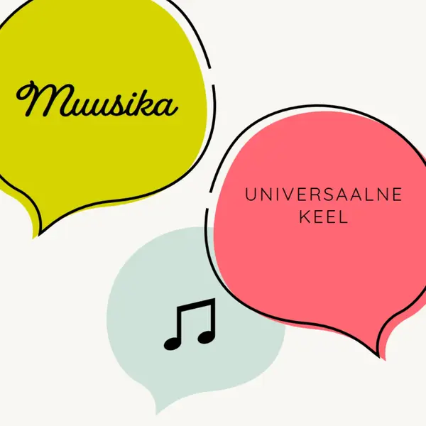 Muusikaline keel white whimsical-line