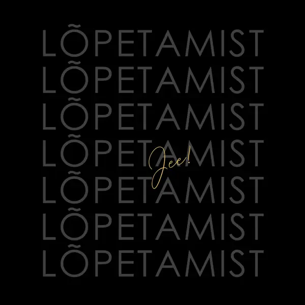 Yay lõpetamiseks black modern-simple