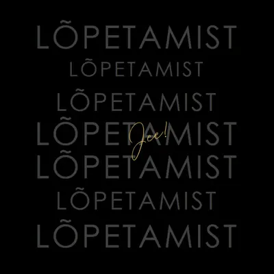 Yay lõpetamiseks black modern-simple