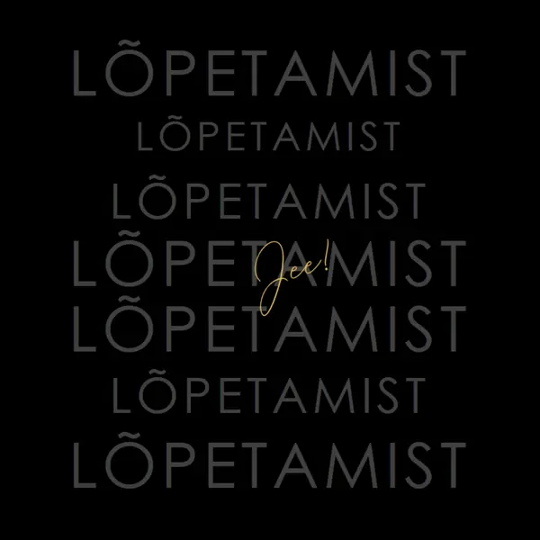 Yay lõpetamiseks black modern-simple