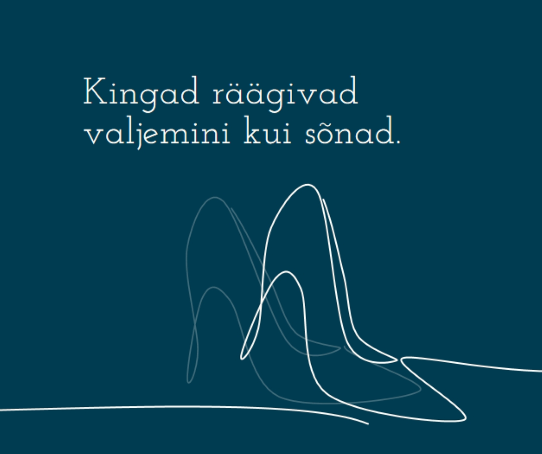 Elu kõrges elus blue whimsical-line