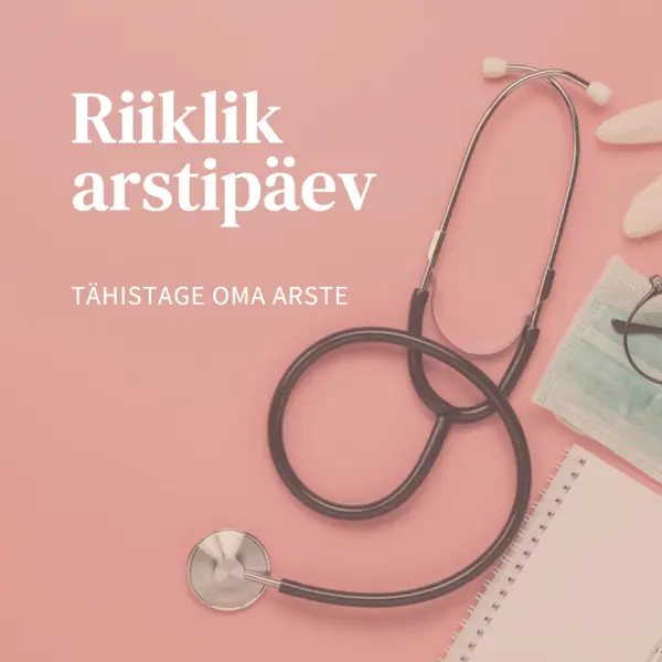 Tähistage oma arste pink modern-simple