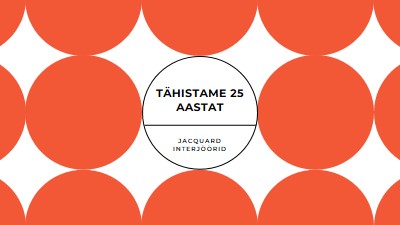 25 aasta tähistamine orange modern-geometric-&-linear