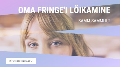 Oma fringe'i lõikamine purple modern-bold