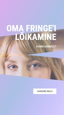 Oma fringe'i lõikamine purple modern-bold