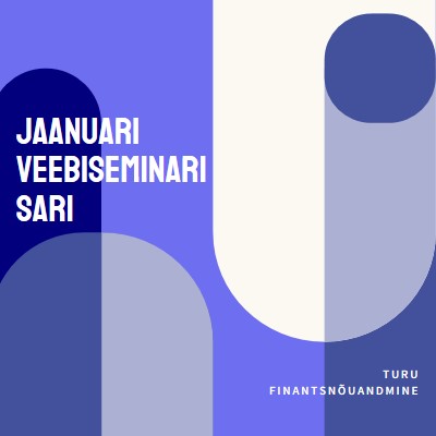 Jaanuari veebiseminari sari blue modern-bold