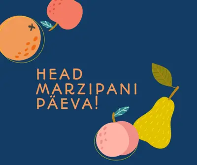 Toredat Marzipani päeva! blue whimsical-line