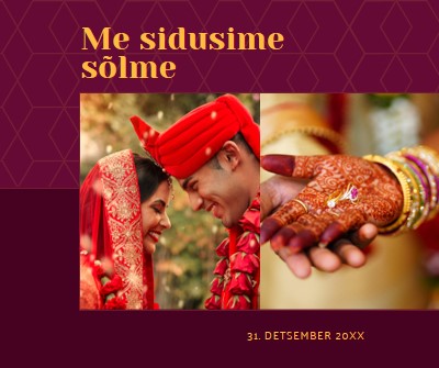 Me sidusime sõlme red modern-simple