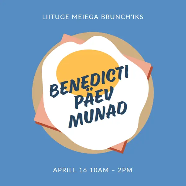 Benedicti päev Munad blue whimsical-color-block