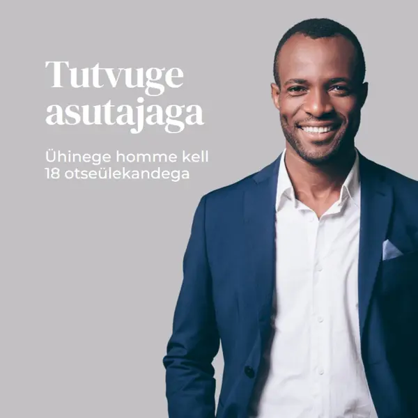 Tutvuge asutajaga gray modern-simple