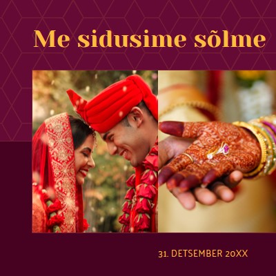 Me sidusime sõlme red modern-simple