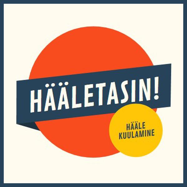 Ma hääletasin! red vintage-retro