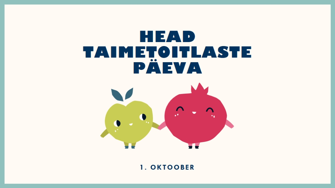 Head taimetoitlaste päeva white whimsical-line