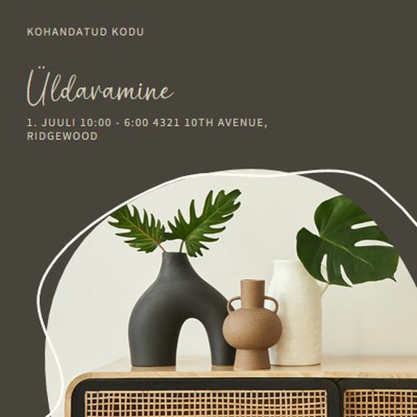 Koduvaas brown organic-boho