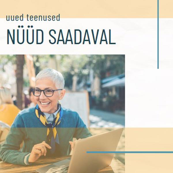 Naeratusega teenindus yellow modern-simple