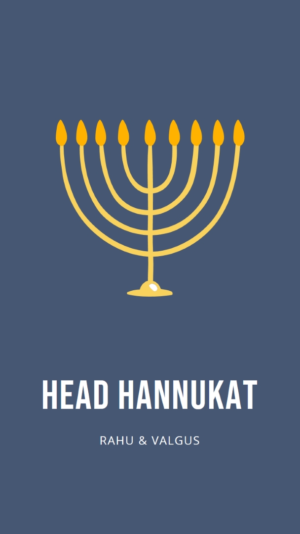 Hanuka sametš blue modern-simple