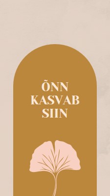 Õnn kasvab siin gray organic-boho