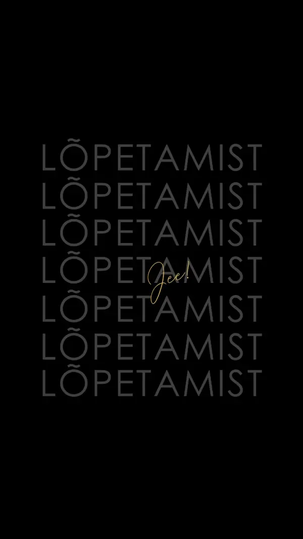 Yay lõpetamiseks black modern-simple