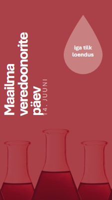 Maailma veredoonorite päev red modern-bold