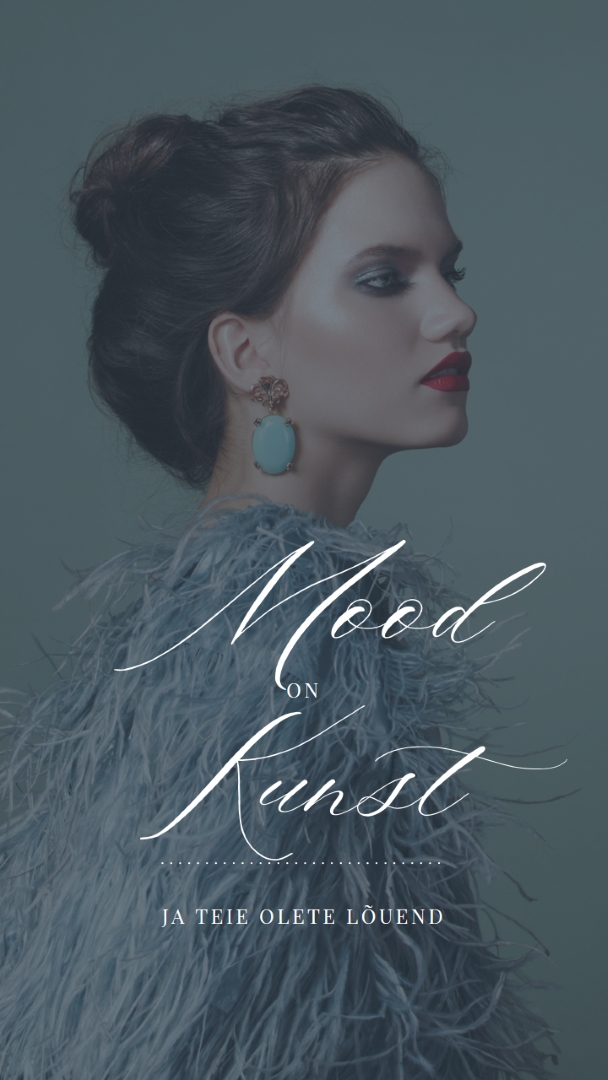 Kunstiteos blue modern-simple