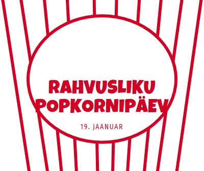 Rahvusliku popkornipäev white whimsical-line