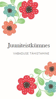 Juuni õitsedes white organic-boho