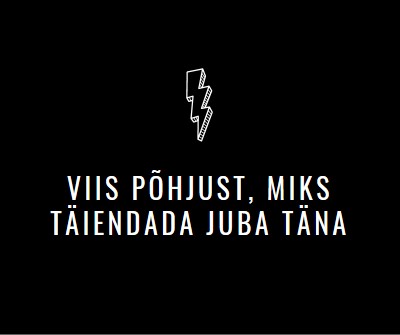 Viis põhjust versioonitäienduseks black modern-bold