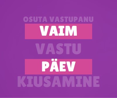 Seisa kiusamise vastu purple modern-bold