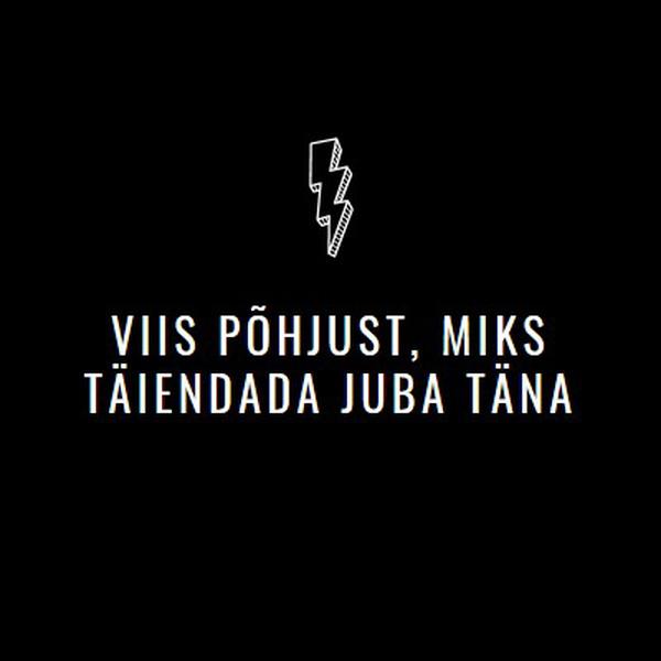 Viis põhjust versioonitäienduseks black modern-bold