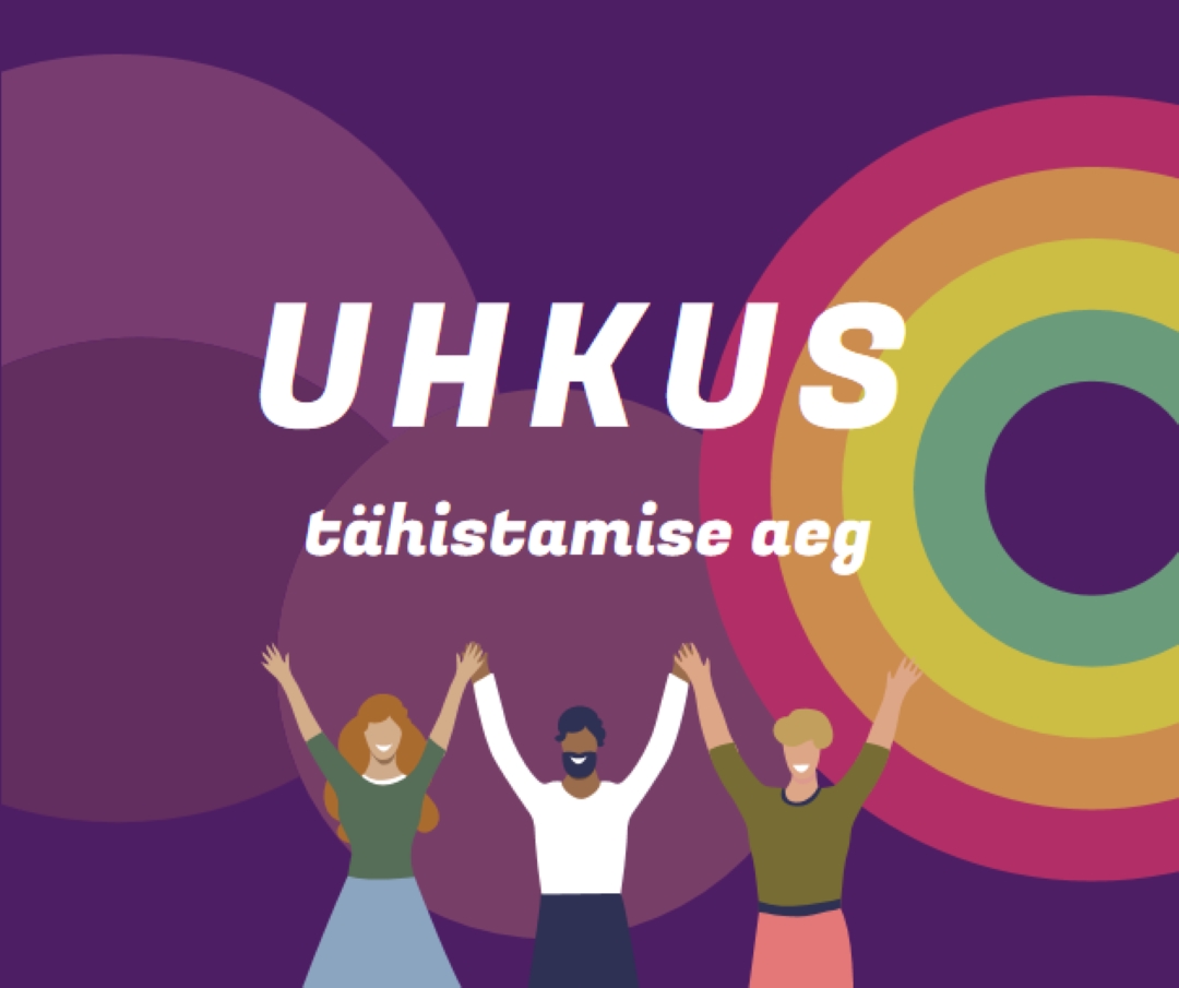 Uhkuse tähistamine purple modern-bold