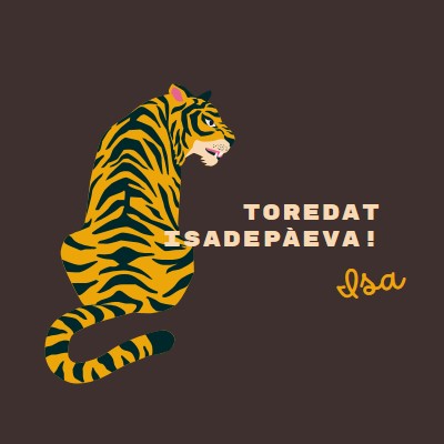 Toredat isadepäeva, isa brown whimsical-color-block