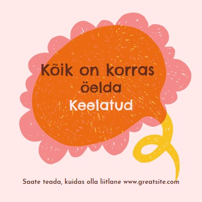 Kuidas olla liitlane? orange whimsical-color-block