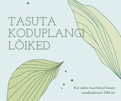 Tasuta koduplangi lõiked blue organic-simple