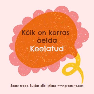 Kuidas olla liitlane? orange whimsical-color-block