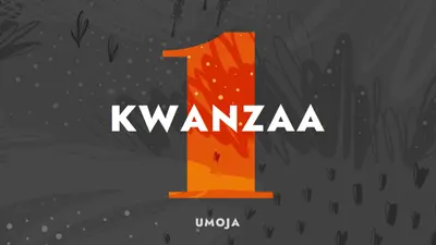 Kwanzaa esimese päeva tähistamine gray organic-simple