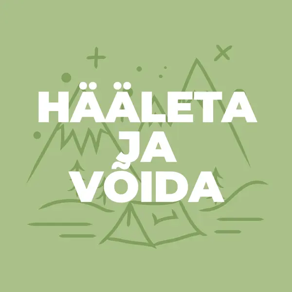 Hääleta ja võida green whimsical-line