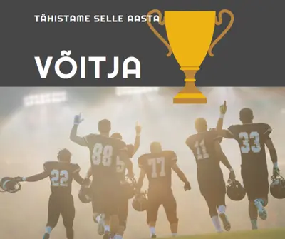 Tähistage võitjat blue modern-simple