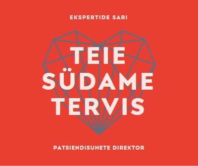 Teie südame tervis red modern-bold