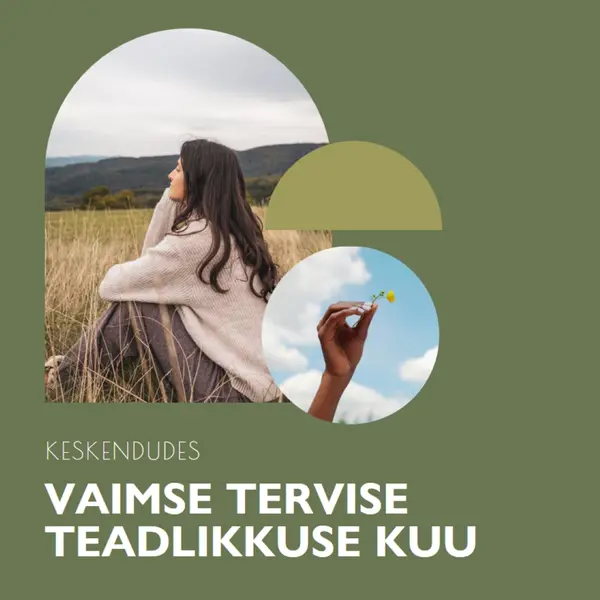 Keskendumine vaimsele tervisele green modern-simple