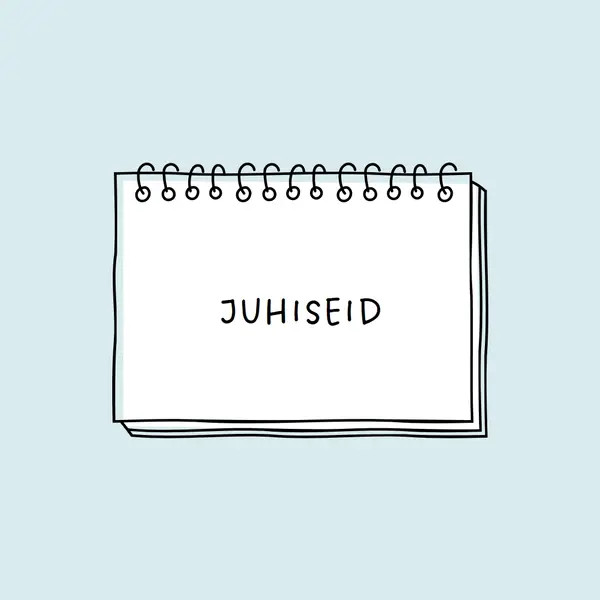 Teie juhised blue whimsical-line