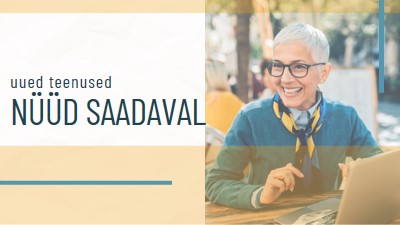 Naeratusega teenindus yellow modern-simple