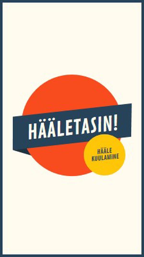 Ma hääletasin! red vintage-retro