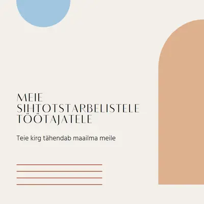 Tänukaart töötajatele brown minimal,boho,shapes,geometric,line,neutral