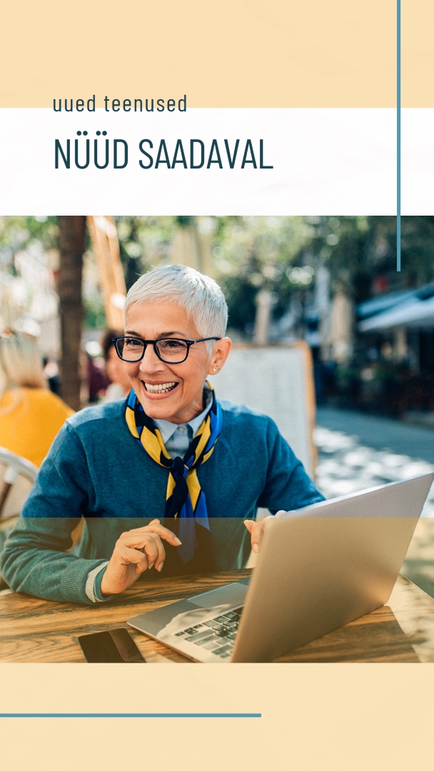 Naeratusega teenindus yellow modern-simple