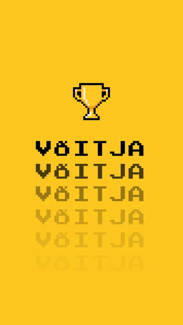 Trofee elu yellow vintage-retro