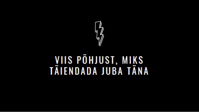 Viis põhjust versioonitäienduseks black modern-bold